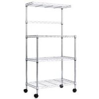 3-Tier Kitchen Microwave Baker Stand Storage Cart Rack
