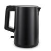 Cordless Double Wall Electric Kettle Stainless Steel Fast Heating 1.5L Electric Tea Kettle With Auto Shut-Off & Boil-Dry Protection, BPA-Free