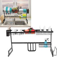 Over The Sink Dish Drying Rack 33.5" Kitchen Sink Organizer Storage Rack for Organizer Home Kitchen Counter Space Saver