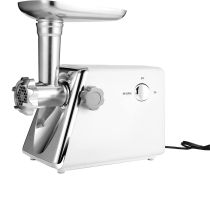 Electric Meat Grinder with Sausage & Kubbe Kit, 3 Grinder Plates, 600W Power,White