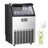 Electactic Ice Maker, Commercial Ice Machine,100Lbs/Day, Stainless Steel Ice Machine with 48 Lbs Capacity, Ideal for Restaurant, Bars, Home and Office
