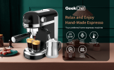 20 Bar Espresso Machine,1350W,1.4 Ldetachable transparent water tank,Thermo block beating systeme