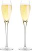 Bella Vino Hand Blown Crystal Champagne Flutes - Bella Vino Standard Champagne Glasses Made from 100% Lead Free Premium Crystal Glass, Perfect for Any