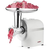 Electric Meat Grinder Heavy Duty, 3-IN-1 Multi-Use Meat Miner & Sausage Stuffer, Food Grinder with Sausage Tube & Kubbe Kits, 3 Sizes Plates, 2 S/S Bl