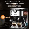 Espresso Machine 15 Bar For Espresso, High Performance 1300W With Foaming Milk Frother Wand