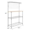 4-Tier Bakers Rack with Kitchen Storage Chrome RT