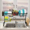 Over The Sink Dish Drying Rack 33.5" Kitchen Sink Organizer Storage Rack for Organizer Home Kitchen Counter Space Saver