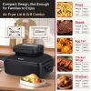 Chef 7 In 1 Smokeless Electric Indoor Grill,  Portable 2 in 1 Indoor Tabletop Grill & Griddle