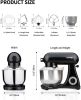 Stand Mixer Pro, All Metal Body Mixer, Tilt-Head Electric Food Mixer with Dough Hook, Wire Whip & Beater, Pouring Shield, 5.5QT Stainless Steel Bowl-M