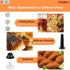 Electric Meat Grinder Heavy Duty, 3-IN-1 Multi-Use Meat Miner & Sausage Stuffer, Food Grinder with Sausage Tube & Kubbe Kits, 3 Sizes Plates, 2 S/S Bl