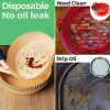 100Pcs Air Fryer Disposable Paper Liner w/ 100Pcs Disposable Gloves Baking Mat