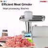 Electric Meat Grinder Heavy Duty, 3-IN-1 Multi-Use Meat Miner & Sausage Stuffer, Food Grinder with Sausage Tube & Kubbe Kits, 3 Sizes Plates, 2 S/S Bl