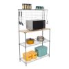 4-Tier Bakers Rack with Kitchen Storage Chrome RT