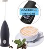 Milk Frother Handheld, Drink Mixer Small Handheld milk frother Electric Stick Blender for Latte, Coffee, Cappuccino, and Hot Chocolate, Stainless stee