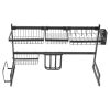 Over The Sink Dish Drying Rack 33.5" Kitchen Sink Organizer Storage Rack for Organizer Home Kitchen Counter Space Saver