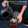 Electric Gooseneck Kettle Ultra Fast Boiling Hot Water Kettle Leak-Proof Design, Auto Shutoff Anti-dry Protection, 1200W-0.8L, Matte Black