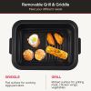 Chef 7 In 1 Smokeless Electric Indoor Grill,  Portable 2 in 1 Indoor Tabletop Grill & Griddle