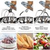 Nurxiovo 3 in 1 Stand Mixer, 850W 6.5QT Kitchen Food Mixer with Tilt-Head 6 Speed, Electric Standing Mixers with Dough Hook, Whisk, Beater, Meat Blend