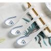 Red leaf, Jingdezhen Ceramics 30-piece In-glaze Blue and White Porcelain Tableware Set Ceramic Bowls, Plates and Spoons High Temperature Fine White Po