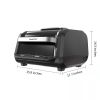(Do Not Sell on Amazon) Geek Chef Airocook Smart 7-in-1 Indoor Electric Grill Air Fryer Family Large Capacity Grilled Pizza and Cyclone Grill Technolo