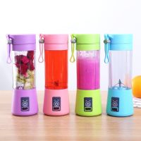 Portable 6 Blender,Personal Size Blender Juicer Cup,Smoothies and Shakes Blender,Handheld Fruit Machine,Blender Mixer Home (Color: Pink)