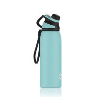 Healter 20oz Leakproof Free Drinking Water Bottle with Spout Lid for, 600ml Stainless Steel Sports Water Bottle for Fitness, Gym and Outdoor Sports (Color: green, size: 20oz)