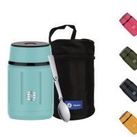 25oz Food Flask, Office Outdoor Food Thermos, 750ML Portable Stainless Steel Food Soup Containers, Vacuum Insulated Food Flasks Thermocup (Color: Blue)
