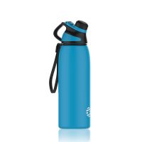 Healter 20oz Leakproof Free Drinking Water Bottle with Spout Lid for, 600ml Stainless Steel Sports Water Bottle for Fitness, Gym and Outdoor Sports (Color: Blue, size: 34 oz)