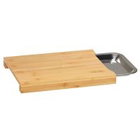 With Knives 7 Piece Bamboo Cheese Board Set  Natural Bamboo Cutting Board (Color: Natural A)