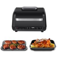 Home And Commercial Indoor Multi In1 Smokeless Electric Grill (Color: Dark Grey, Type: 8-in-1)