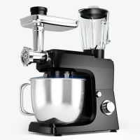 Home Multi-Functional 3-in-1 6-Speed Tilt-Head Food Stand Mixer (Color: Black, Type: Stand Mixer)