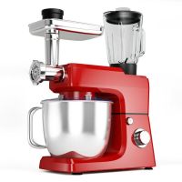 Home Multi-Functional 3-in-1 6-Speed Tilt-Head Food Stand Mixer (Color: Red, Type: Stand Mixer)