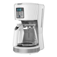 Home And Commercial 12-Cup Programmable Coffee Maker (Color: Honeycomb White, Main Material: Plastic)