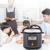 1000W Push-button stainless steel electric pressure cooker 13 in 1 cooking mode, Stainless steel color (Color: Stainless Steel)