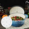 COOKWIN Enameled Cast Iron Dutch Oven with Self Basting Lid, Enamel Coated Cookware Pot 3QT