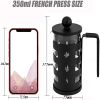 Small Mini French Press Coffee Maker 100% BPA Free French Press Glass Cup