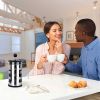 Small Mini French Press Coffee Maker 100% BPA Free French Press Glass Cup