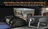 Geek Chef Gas Pizza Oven, Pizza Ovens for Outside Propane, Outdoor Ovens with 13 inch Pizza Stone, Portable Gas Pizza Oven with Foldable Legs, Pizza O