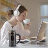 Small Mini French Press Coffee Maker 100% BPA Free French Press Glass Cup