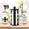 Small Mini French Press Coffee Maker 100% BPA Free French Press Glass Cup