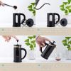 Small Mini French Press Coffee Maker 100% BPA Free French Press Glass Cup