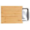 With Knives 7 Piece Bamboo Cheese Board Set  Natural Bamboo Cutting Board
