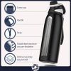 Healter 20oz Leakproof Free Drinking Water Bottle with Spout Lid for, 600ml Stainless Steel Sports Water Bottle for Fitness, Gym and Outdoor Sports