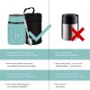 25oz Food Flask, Office Outdoor Food Thermos, 750ML Portable Stainless Steel Food Soup Containers, Vacuum Insulated Food Flasks Thermocup