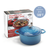 COOKWIN Enameled Cast Iron Dutch Oven with Self Basting Lid, Enamel Coated Cookware Pot 3QT