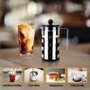 Small Mini French Press Coffee Maker 100% BPA Free French Press Glass Cup