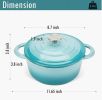 COOKWIN Enameled Cast Iron Dutch Oven with Self Basting Lid, Enamel Coated Cookware Pot 3QT