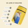 25oz Food Flask, Office Outdoor Food Thermos, 750ML Portable Stainless Steel Food Soup Containers, Vacuum Insulated Food Flasks Thermocup